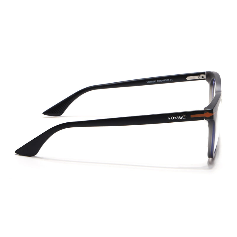 Voyage Dark Grey Wayfarer Eyeglasses for Men & Women (SV007FMG7480-C4)