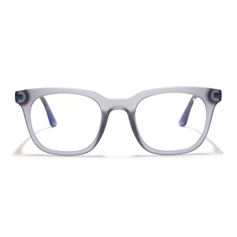 Voyage Light Grey Wayfarer Eyeglasses for Men & Women (SV007FMG7481-C5)