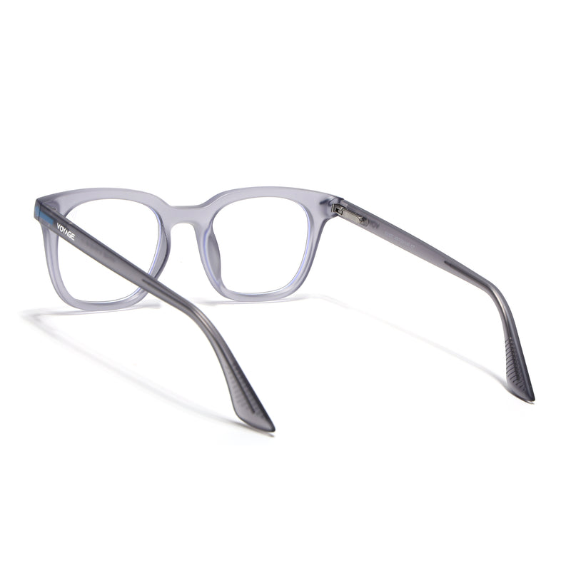 Voyage Light Grey Wayfarer Eyeglasses for Men & Women (SV007FMG7481-C5)