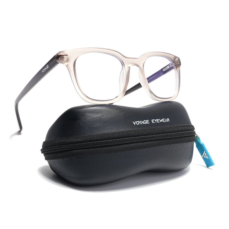 Voyage Brown Wayfarer Eyeglasses for Men & Women (SV007FMG7483-C7)