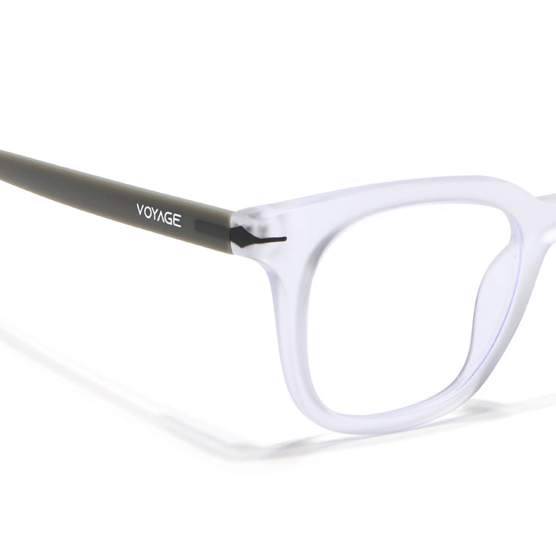 Voyage Transparent Wayfarer Eyeglasses for Men & Women (SV007FMG7484-C8)