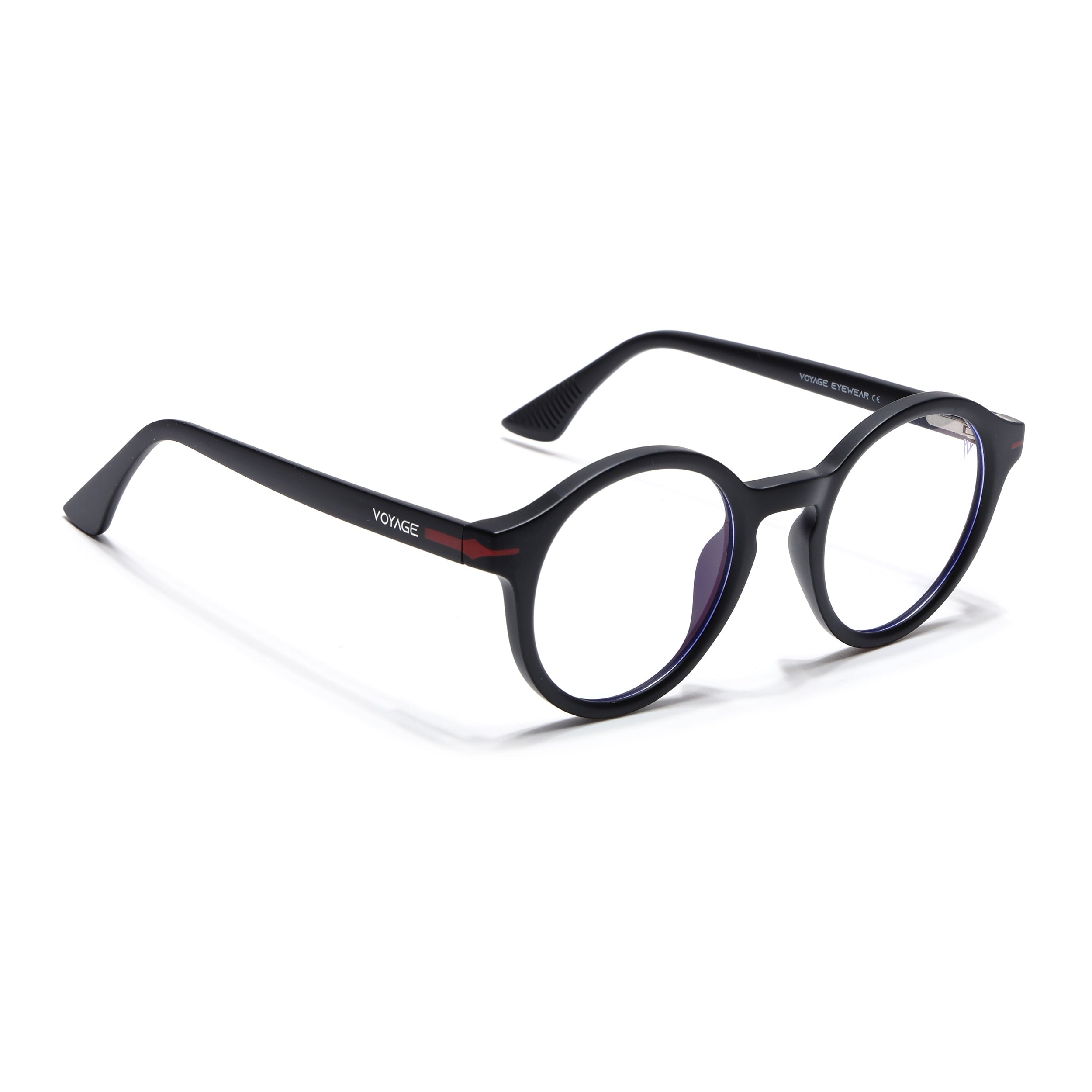 Voyage Aero | Black | Round Eyeglasses (SV008FMG7485-C1)