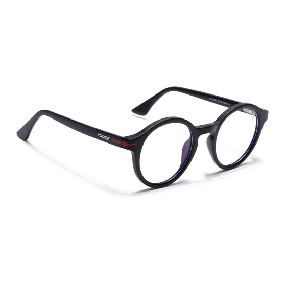 Voyage Aero | Black | Round Eyeglasses (SV008FMG7485-C1)