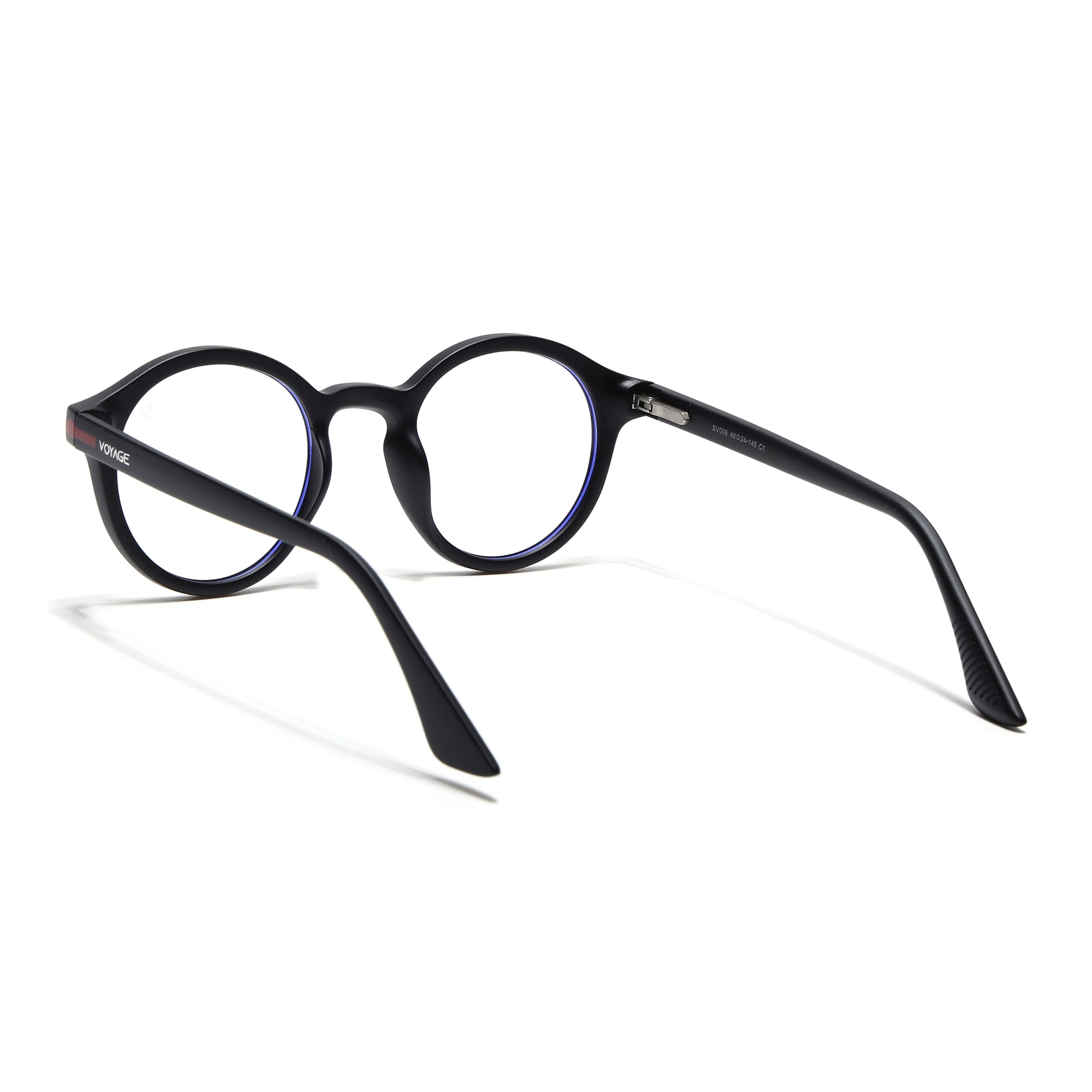 Voyage Aero | Black | Round Eyeglasses (SV008FMG7485-C1)