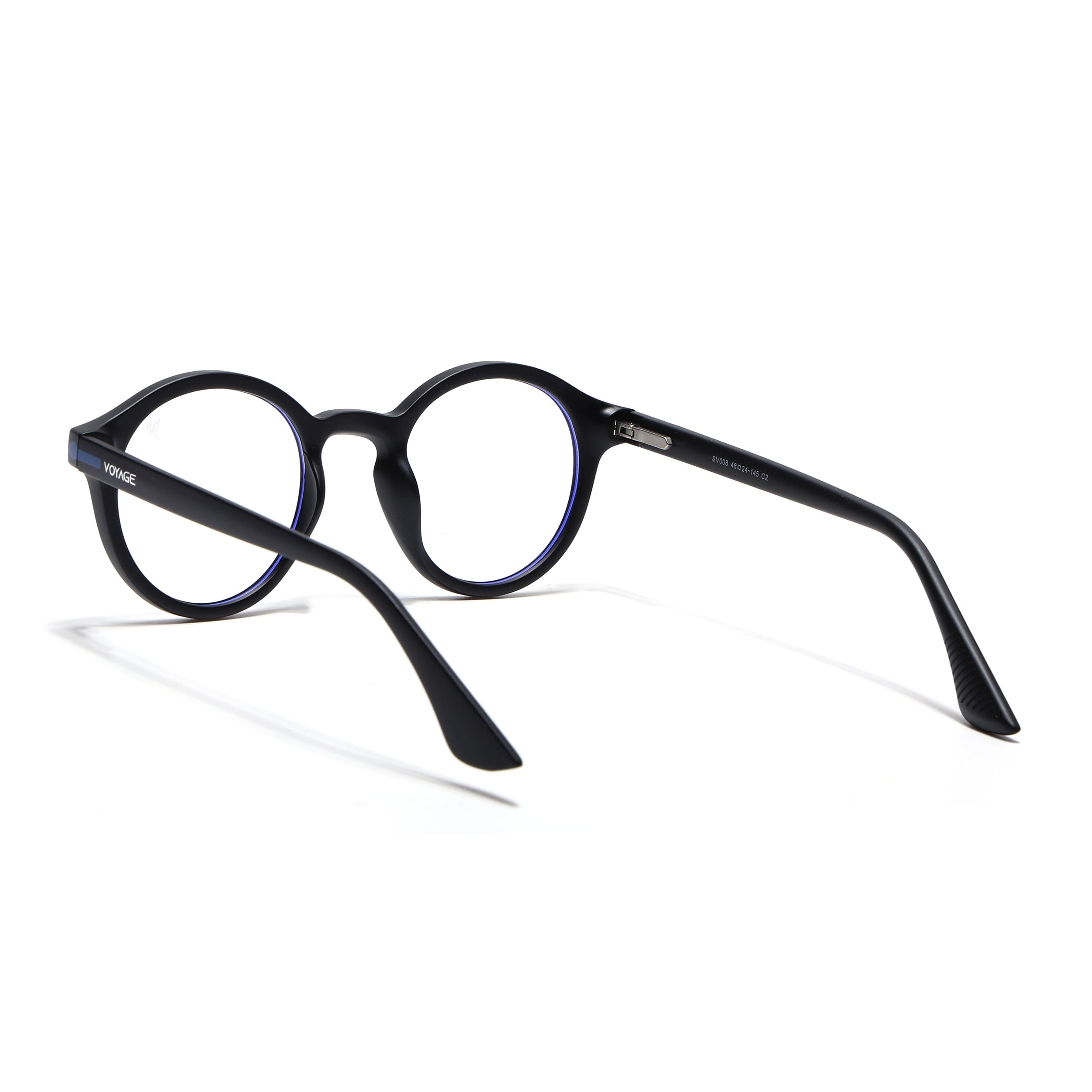 Voyage Aero | Black | Round Eyeglasses (SV008FMG7486-C2)