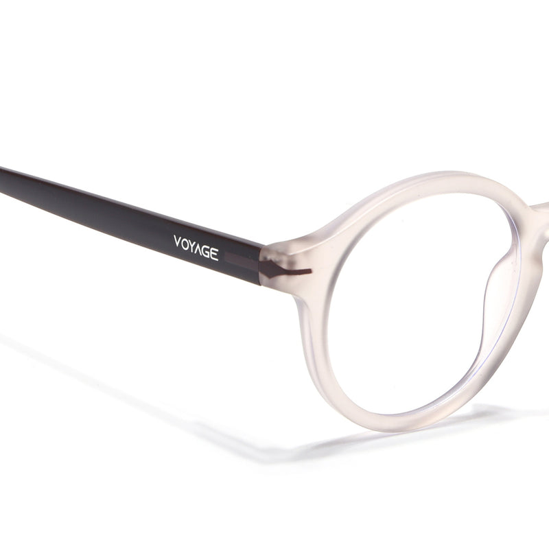 Voyage Brown Round Eyeglasses for Men & Women (SV008FMG7491-C7)