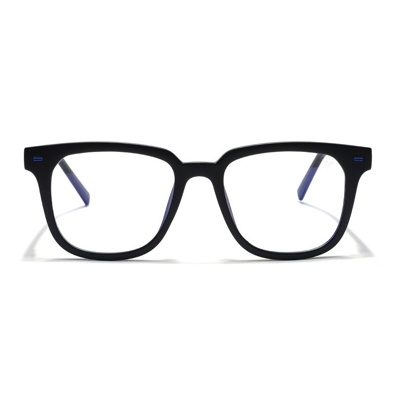 Voyage Black Square Eyeglasses for Men & Women (SV009FMG7494-C2)