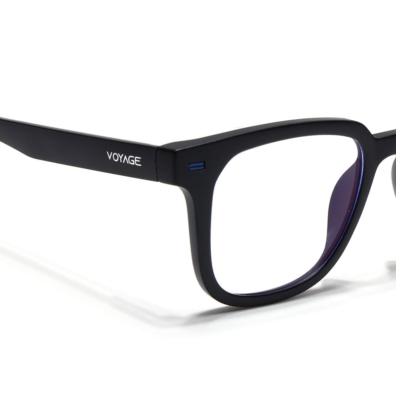 Voyage Black Square Eyeglasses for Men & Women (SV009FMG7494-C2)