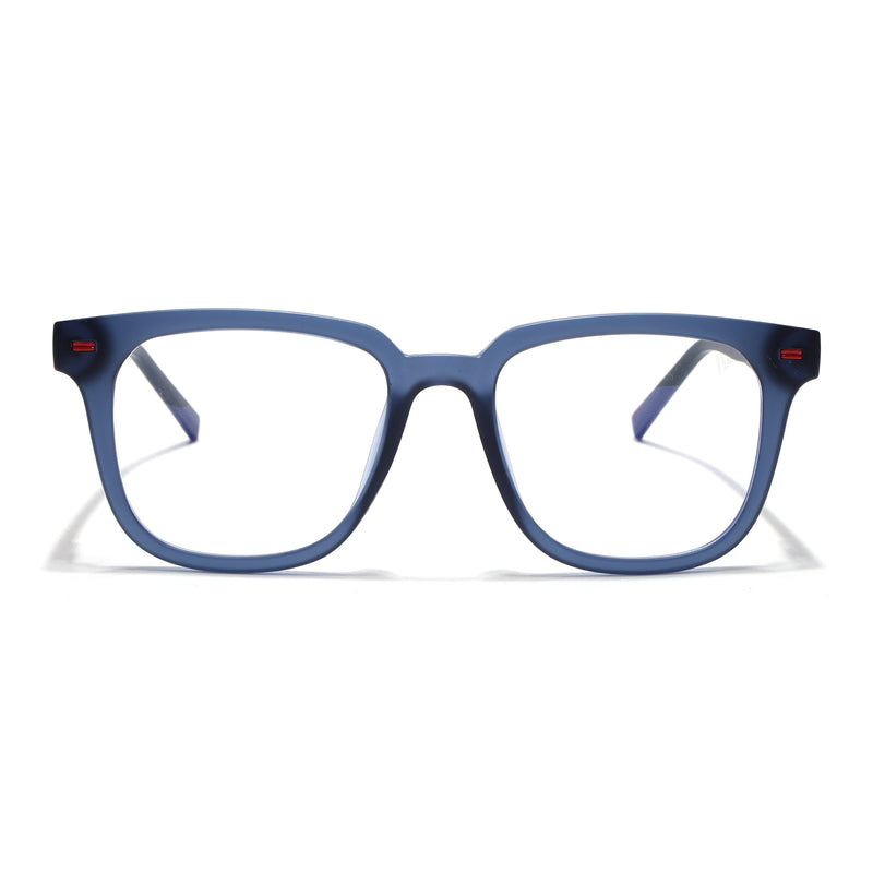 Voyage Blue Square Eyeglasses for Men & Women (SV009FMG7498-C6)