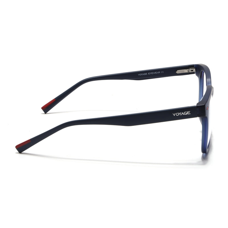 Voyage Blue Square Eyeglasses for Men & Women (SV009FMG7498-C6)