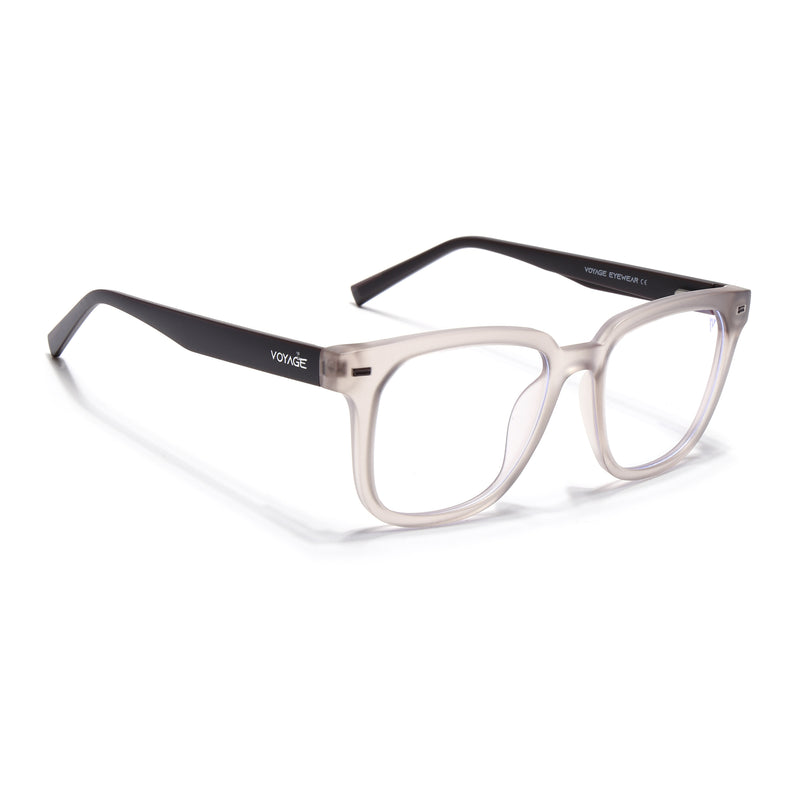 Voyage Brown Square Eyeglasses for Men & Women (SV009FMG7499-C7)