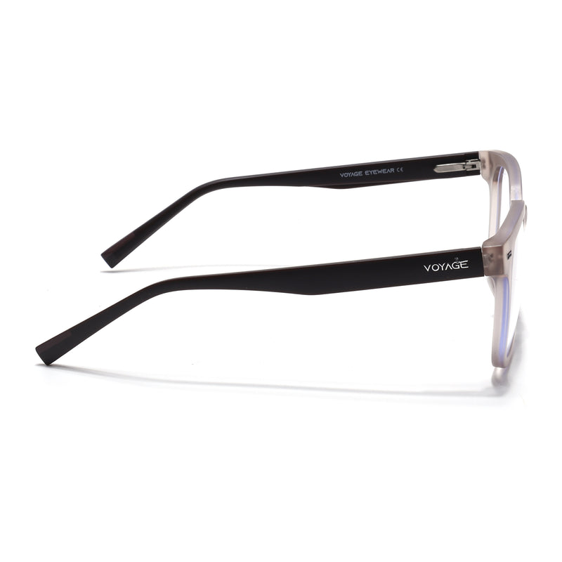 Voyage Brown Square Eyeglasses for Men & Women (SV009FMG7499-C7)