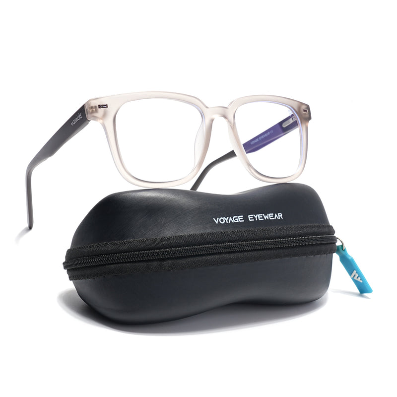 Voyage Brown Square Eyeglasses for Men & Women (SV009FMG7499-C7)