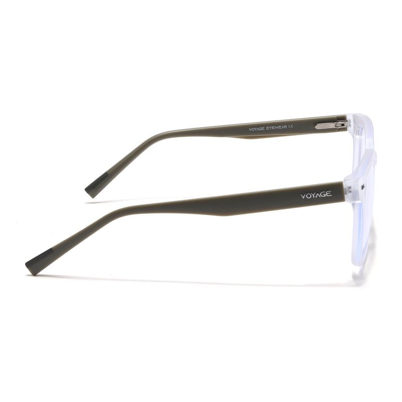 Voyage Transparent Square Eyeglasses for Men & Women (SV009FMG7500-C8)