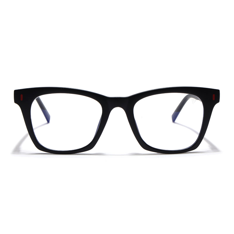 Voyage Black Wayfarer Eyeglasses for Men & Women (SV010FMG7501-C1)