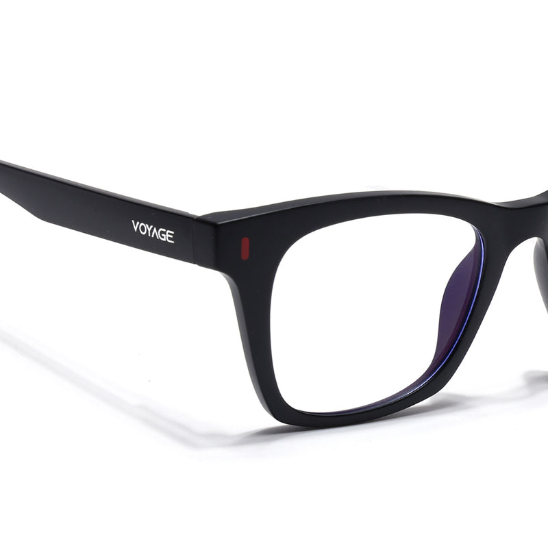 Voyage Black Wayfarer Eyeglasses for Men & Women (SV010FMG7501-C1)