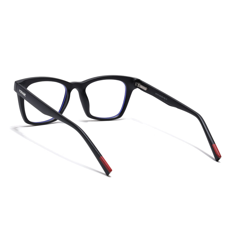Voyage Black Wayfarer Eyeglasses for Men & Women (SV010FMG7501-C1)