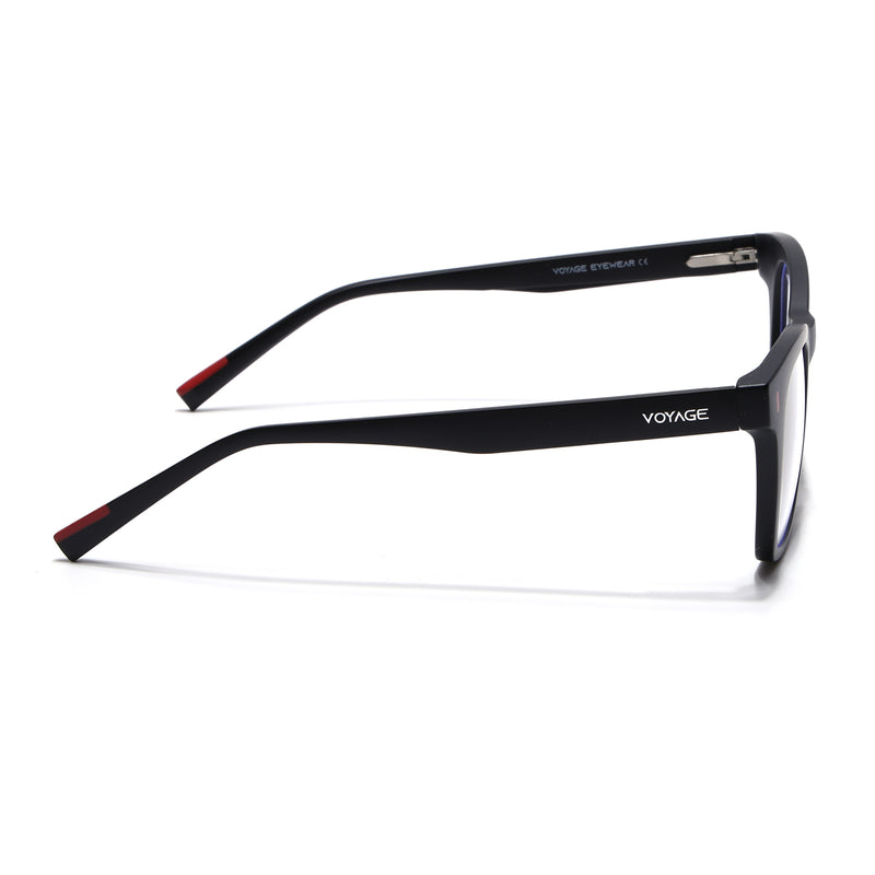 Voyage Black Wayfarer Eyeglasses for Men & Women (SV010FMG7501-C1)