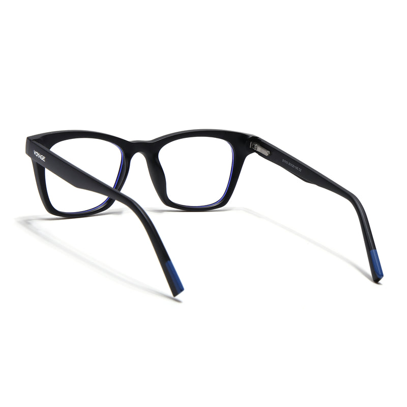 Voyage Black Wayfarer Eyeglasses for Men & Women (SV010FMG7502-C2)