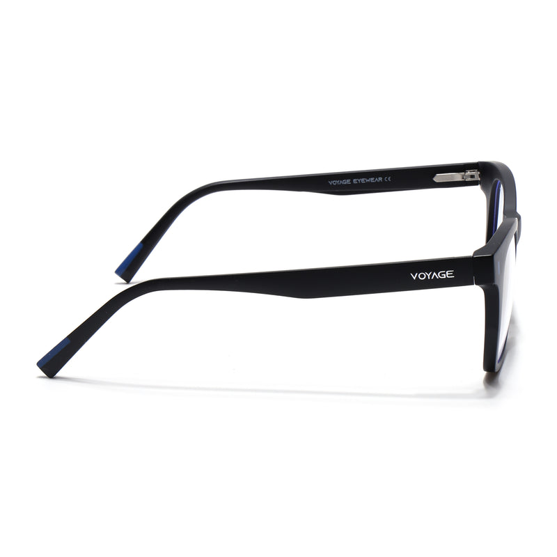 Voyage Black Wayfarer Eyeglasses for Men & Women (SV010FMG7502-C2)