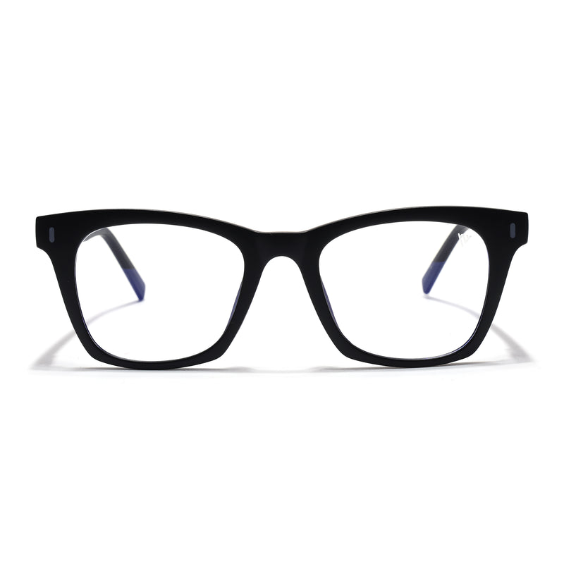 Voyage Black Wayfarer Eyeglasses for Men & Women (SV010FMG7503-C3)