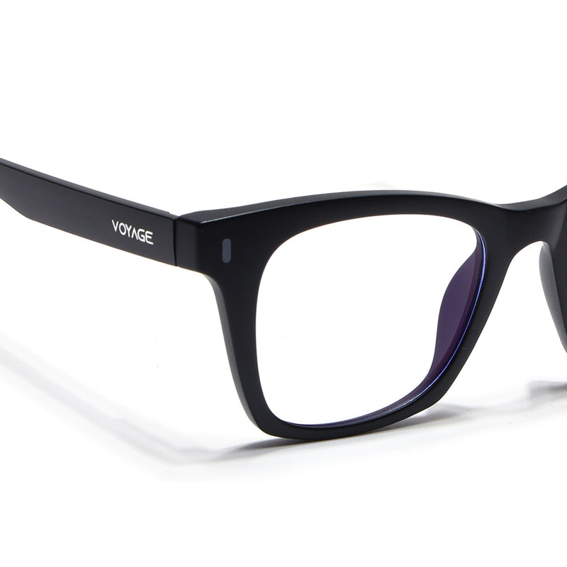 Voyage Black Wayfarer Eyeglasses for Men & Women (SV010FMG7503-C3)