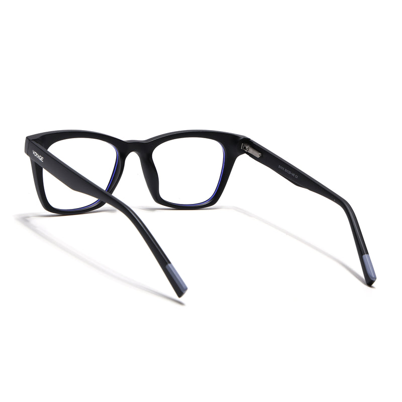Voyage Black Wayfarer Eyeglasses for Men & Women (SV010FMG7503-C3)