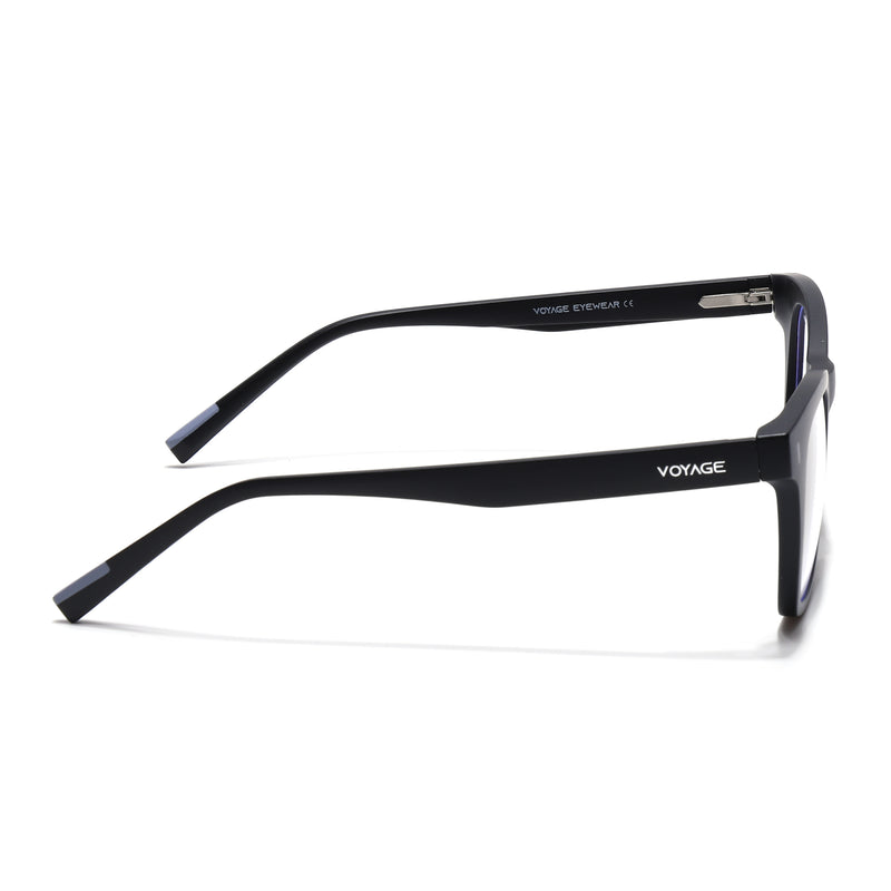 Voyage Black Wayfarer Eyeglasses for Men & Women (SV010FMG7503-C3)