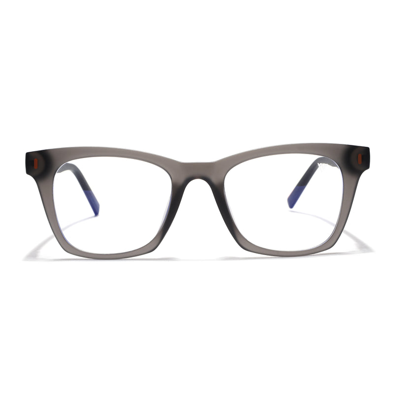 Voyage Dark Grey Wayfarer Eyeglasses for Men & Women (SV010FMG7504-C4)