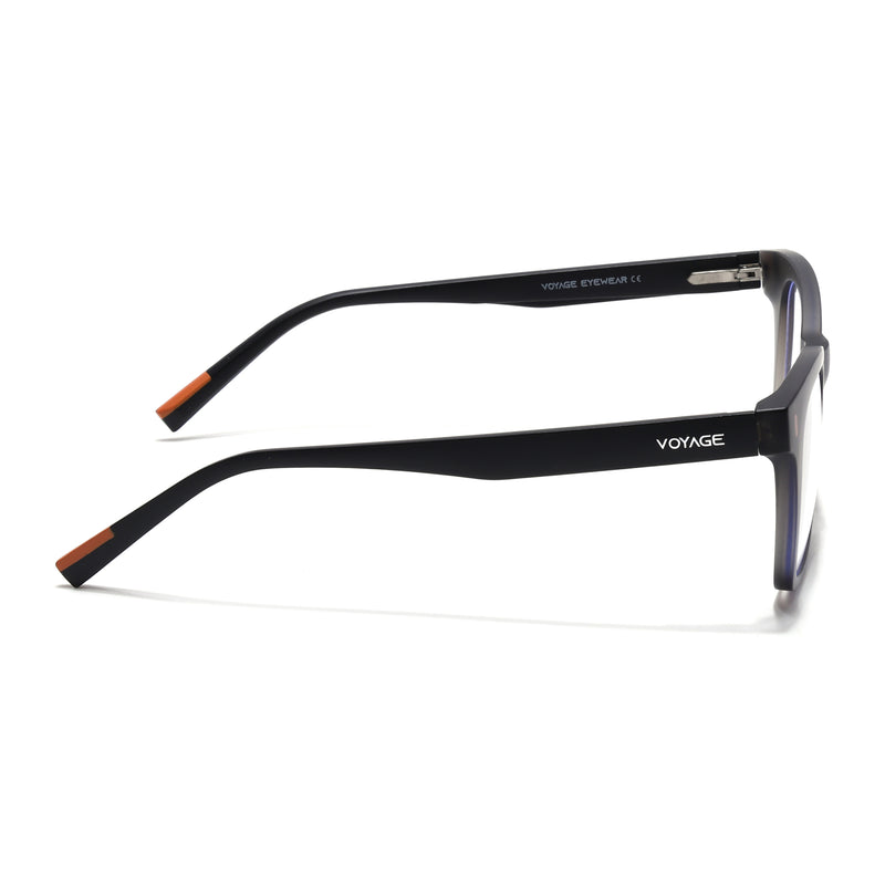 Voyage Dark Grey Wayfarer Eyeglasses for Men & Women (SV010FMG7504-C4)