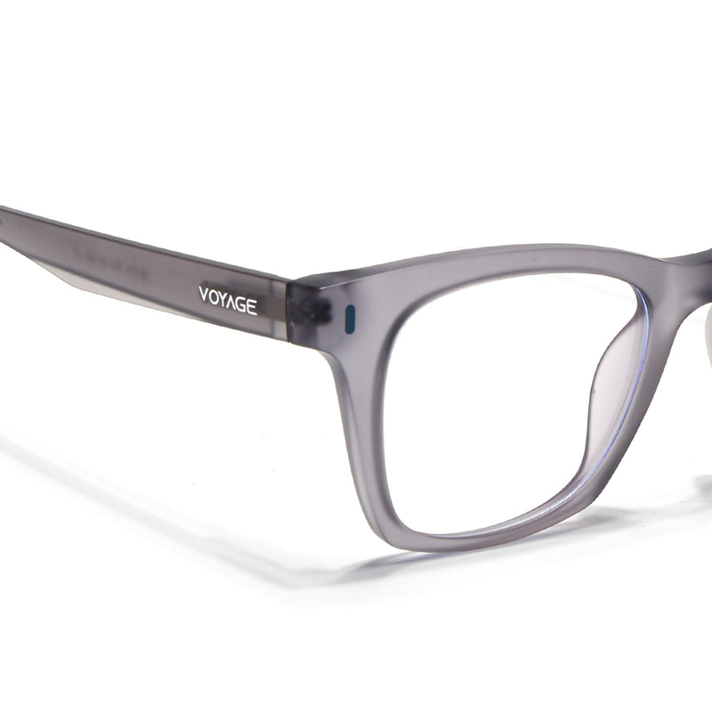 Voyage Light Grey Wayfarer Eyeglasses for Men & Women (SV010FMG7505-C5)