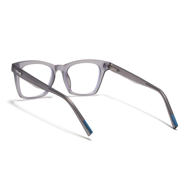 Voyage Light Grey Wayfarer Eyeglasses for Men & Women (SV010FMG7505-C5)