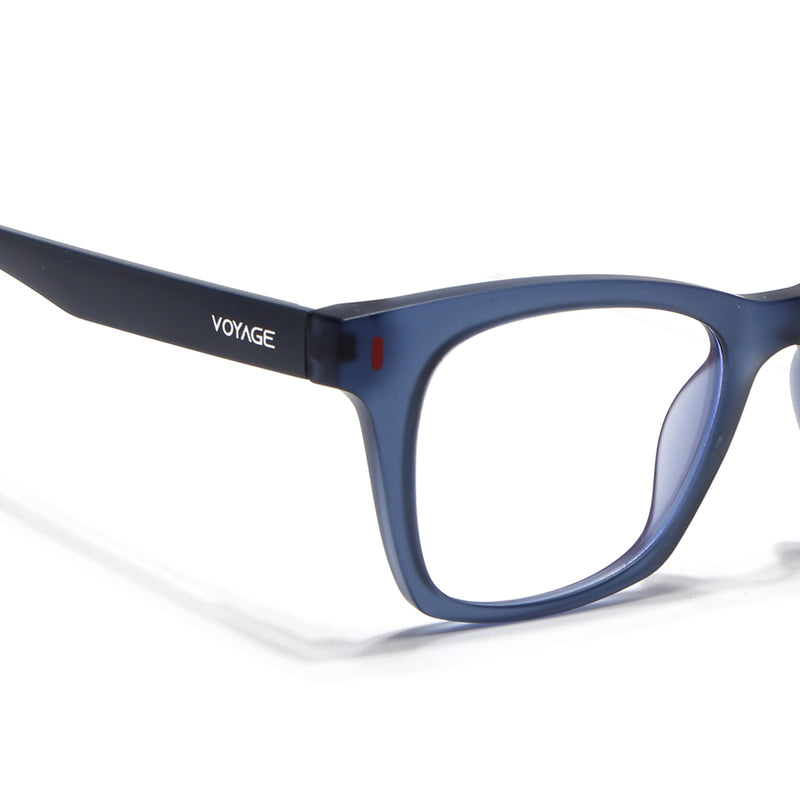 Voyage Blue Wayfarer Eyeglasses for Men & Women (SV010FMG7506-C6)