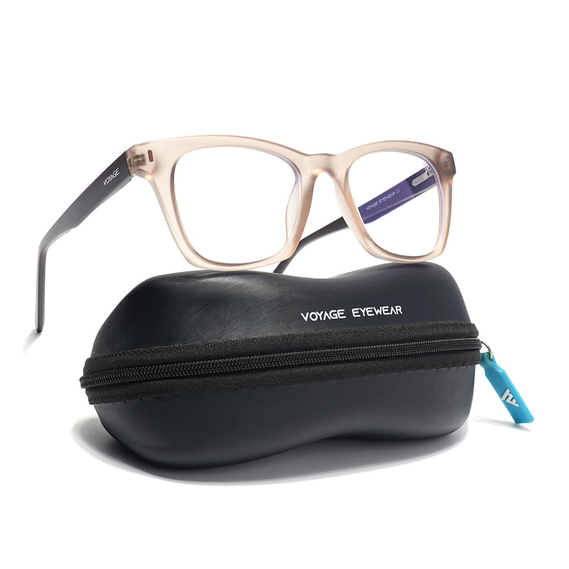 Voyage Brown Wayfarer Eyeglasses for Men & Women (SV010FMG7507-C7)