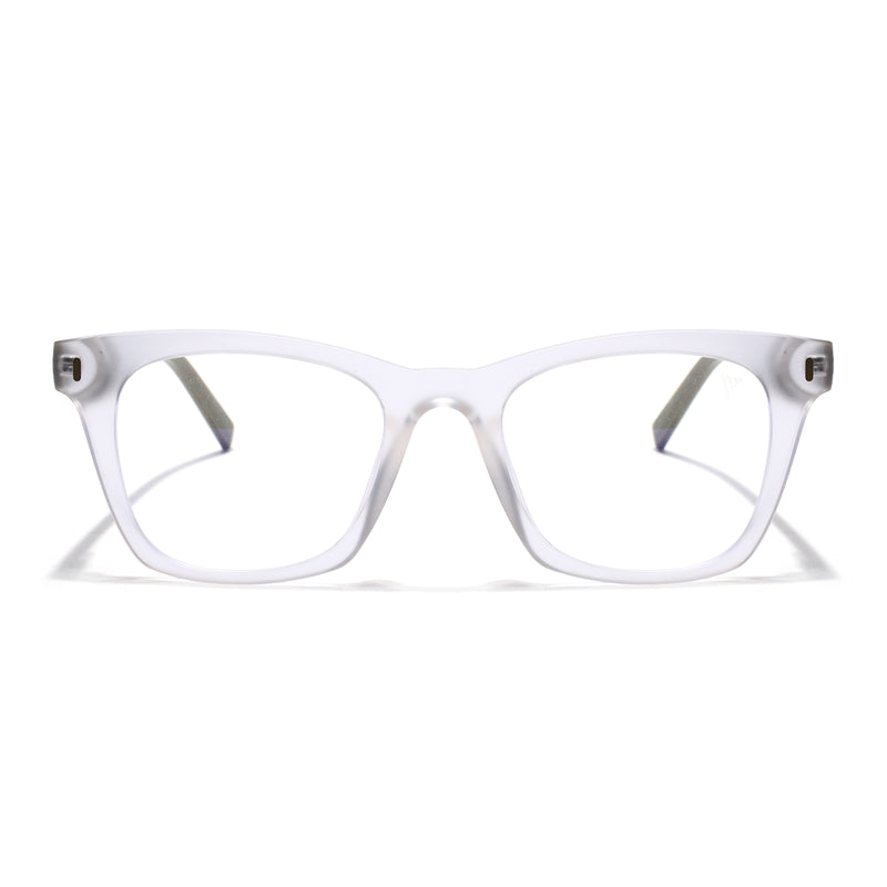 Voyage Transparent Wayfarer Eyeglasses for Men & Women (SV010FMG7508-C8)