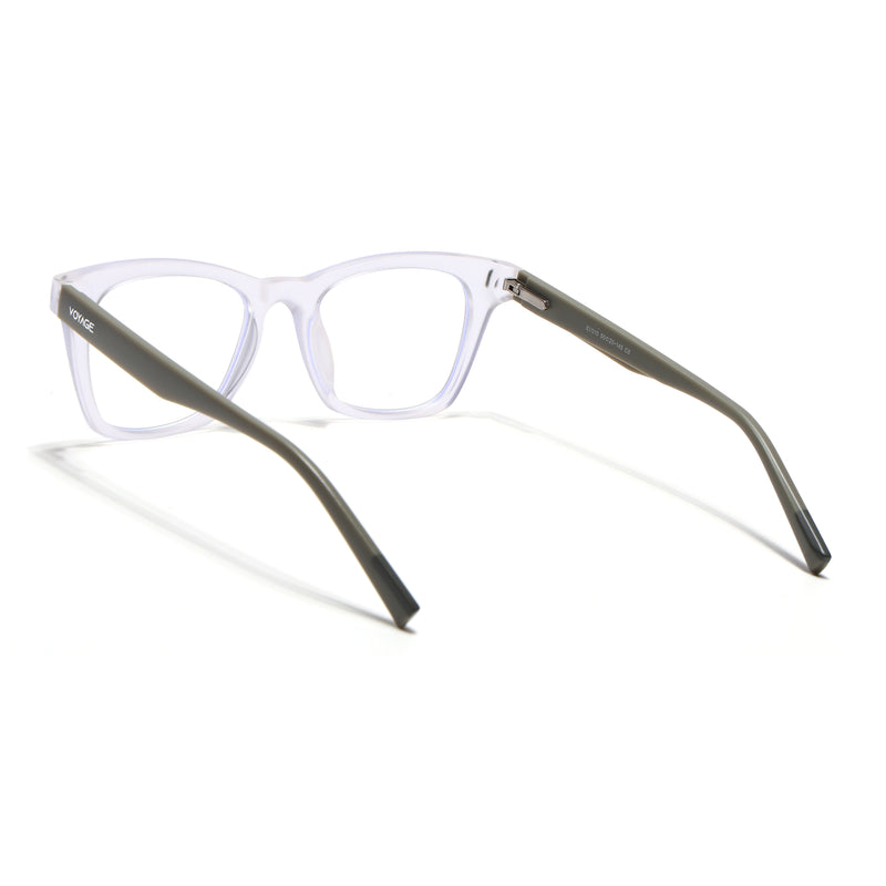 Voyage Transparent Wayfarer Eyeglasses for Men & Women (SV010FMG7508-C8)