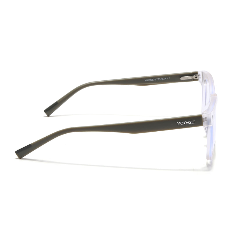 Voyage Transparent Wayfarer Eyeglasses for Men & Women (SV010FMG7508-C8)