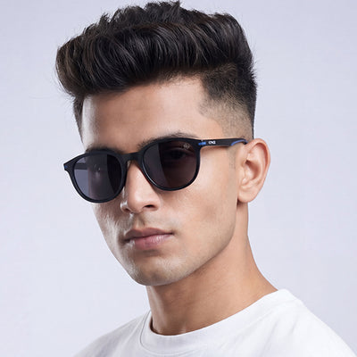 Matira | Black & Blue Wayfarer Polarized Sunglasses | PMG7397