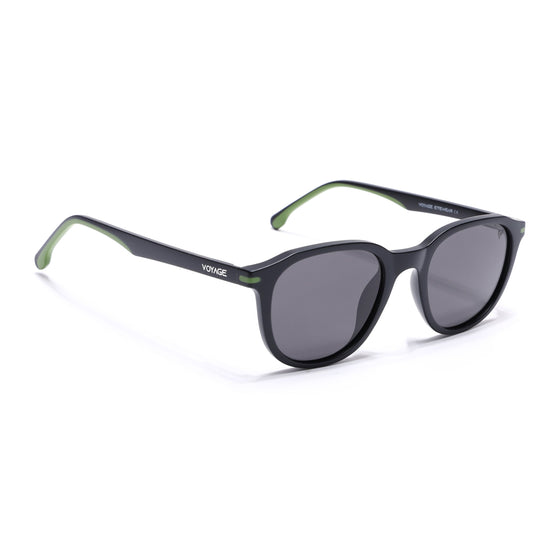 Matira | Black & Green Wayfarer Polarized Sunglasses | PMG7398