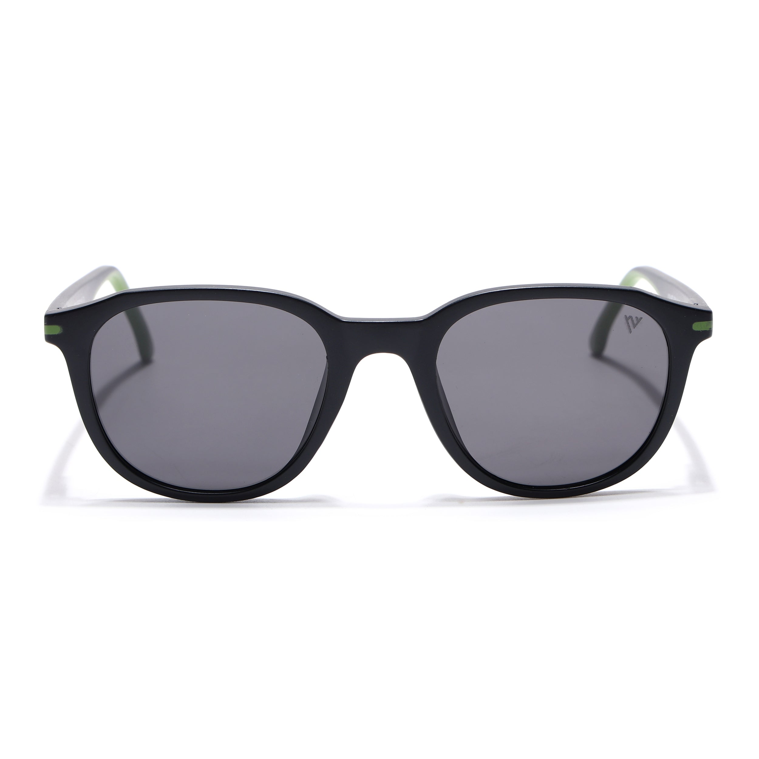 Matira | Black & Green Wayfarer Polarized Sunglasses | PMG7398