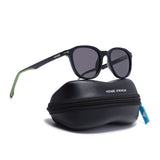 Matira | Black & Green Wayfarer Polarized Sunglasses | PMG7398