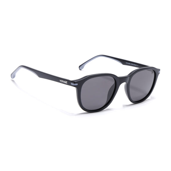 Matira | Black & Grey Wayfarer Polarized Sunglasses | PMG7399