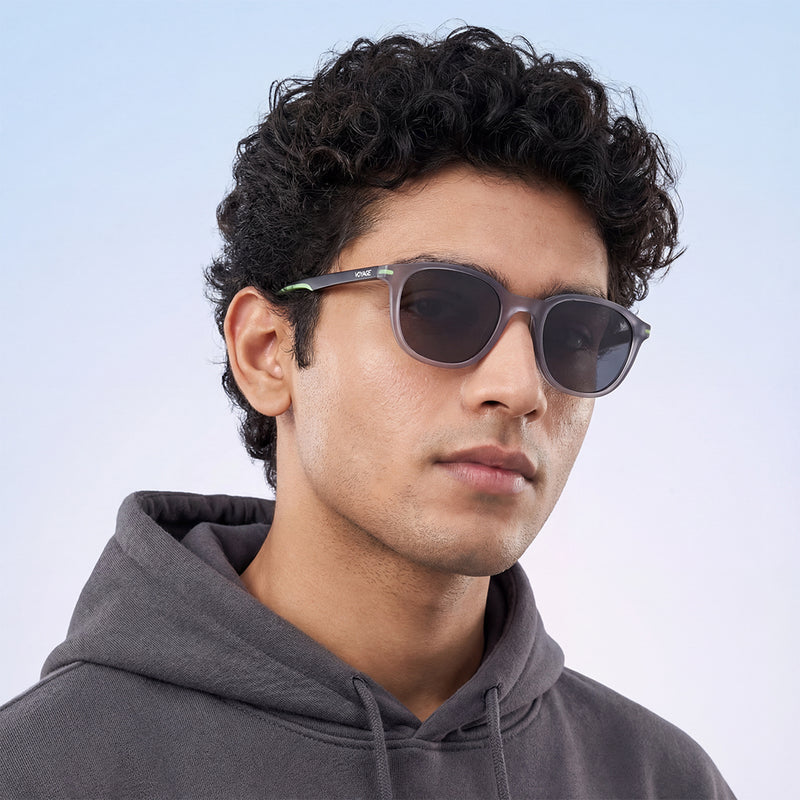 Matira | Light Grey Wayfarer Polarized Sunglasses | PMG7401