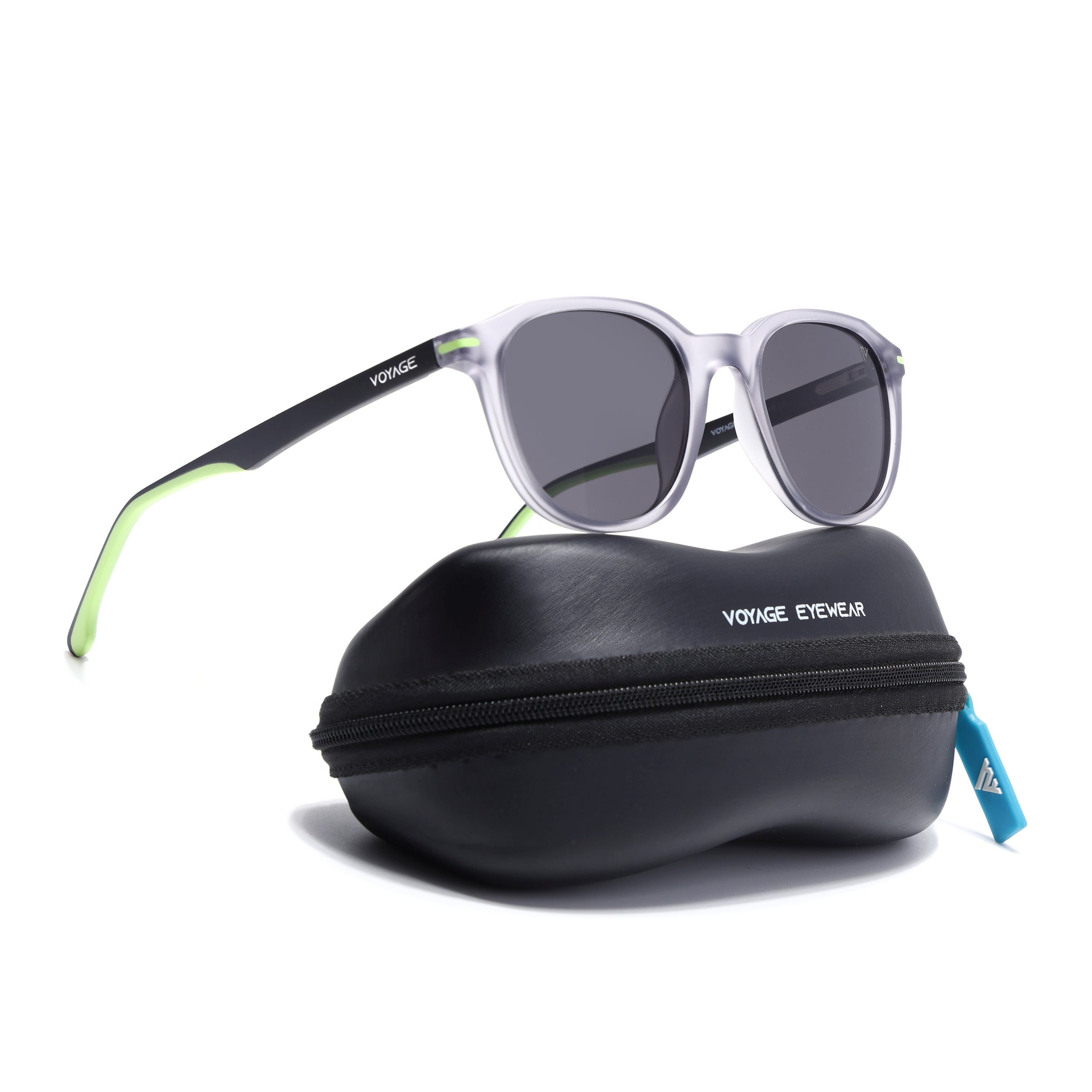 Matira | Light Grey Wayfarer Polarized Sunglasses | PMG7401