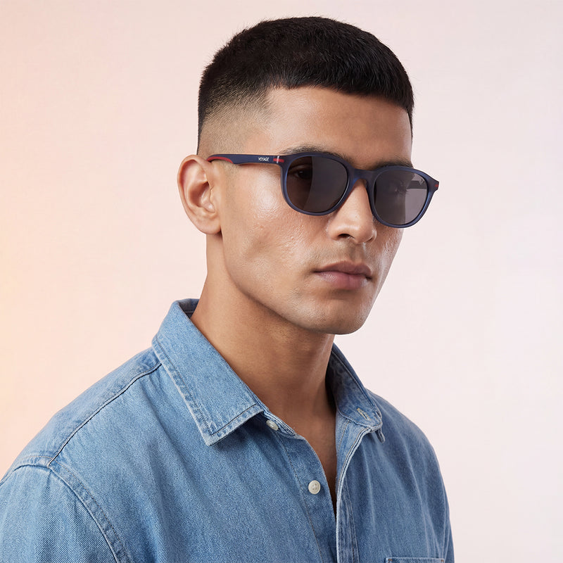 Matira | Blue Wayfarer Polarized Sunglasses | PMG7402