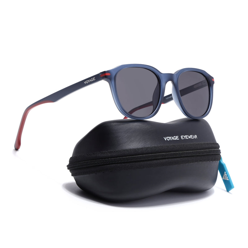 Matira | Blue Wayfarer Polarized Sunglasses | PMG7402