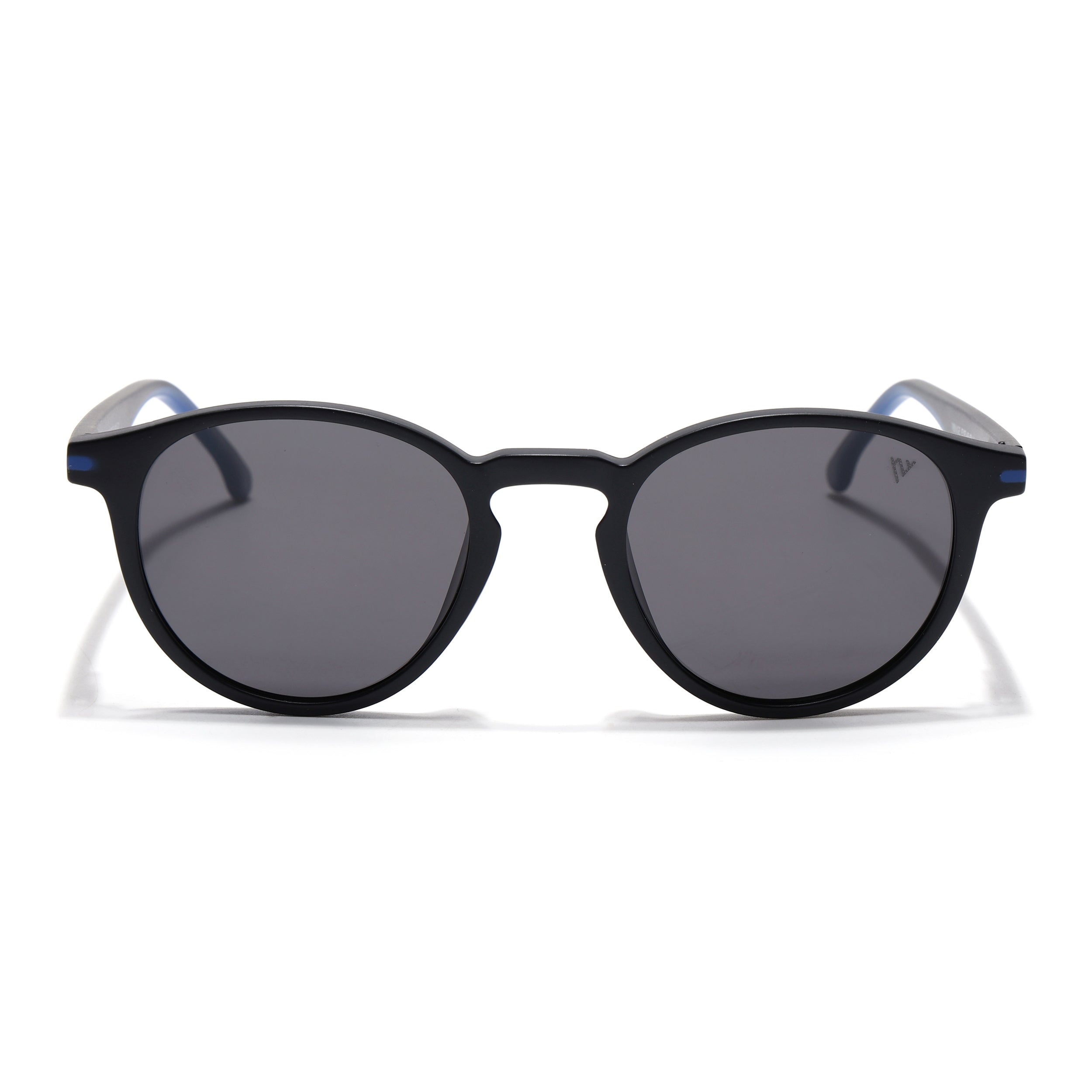 Matira | Black & Blue Round Polarized Sunglasses | PMG7405
