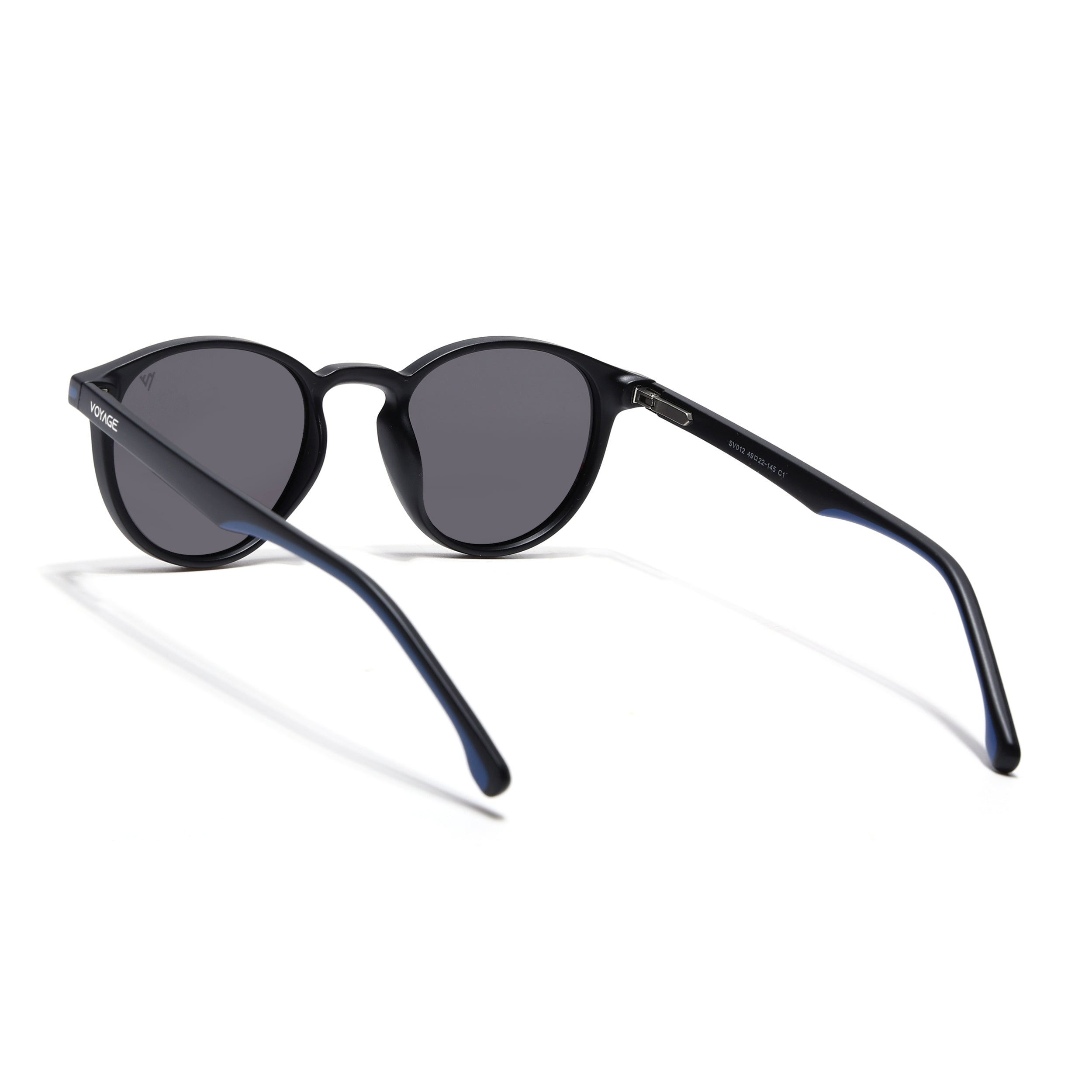 Matira | Black & Blue Round Polarized Sunglasses | PMG7405