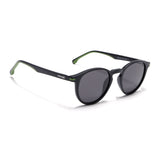 Matira | Black & Green Round Polarized Sunglasses | PMG7406