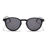 Matira | Black & Green Round Polarized Sunglasses | PMG7406